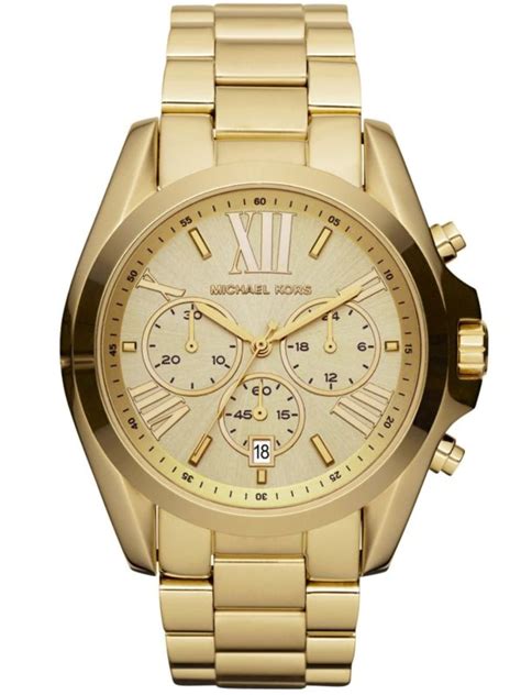 michael kors gold watches bradshaw|Michael Kors bradshaw chronograph watch.